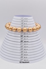 Vintage Chunky Gold Pearl Choker Necklace Large Beaded Statement Collar 80s BinI