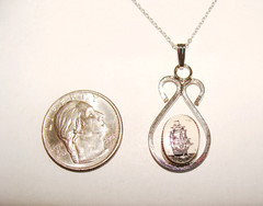 VTG Verna Sterling Silver Etched Tall Ship Pendant & 18″ Necklace Bonus Earrings