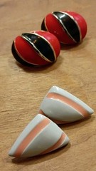 VTG Earrings Pierced Lot Career 80s 90s Statement 10 Pair Mix Goldtone