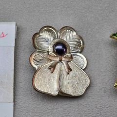 Vintage Christmas Brooch Lot Candy Cane Tree Ornament Bell Gift Jane Signed 6 Pc