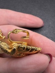 Gold Tone High Quality Avon Clip Earrings Starfish & Faux Pearl Good Quality