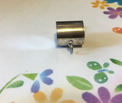Working Whistle Pendant Charm Vintage Estate JMS signed 6.38g