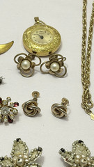 VTG Jewelry Lot MCM Fashion Mixed Brooch Necklace Earrings 1960’s 1970’s 1950’s