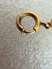 Vintage 12K Gold Filled Mesh Cord Bracelet Orb Cage Pendant F.C. Co.