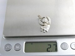Vintage Sterling Silver Angel Most of the Time Charm Pendant 925 2.7g 1 Inch