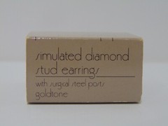 Avon Simulated Diamond Stud Earrings NOS 1984