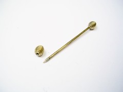 Dumbbell Collar Bar Mid Century Collar Holder pin top screw end Formal Wear