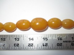 vintage Butterscotch BAKELITE Catalin 110 grams Necklace extra long 29″ TESTED