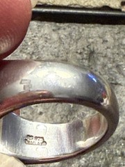 Vintage Ross-Simons Amethyst In Sterling Silver Dome Statement Ring Size 8