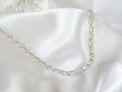 Vintage Italy Sterling Silver 925 Paperclip Rolo Chain Link Necklace 24″