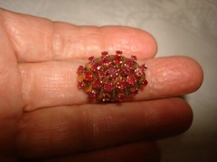 Vintage Stamp 14k Yellow Gold Ruby Rubies Now 13k Hand Made Harem Huge Ring 8.25