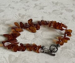Vintage Baltic Amber 935 Clasp Necklace 19” Beautifully Crafted For any Wear