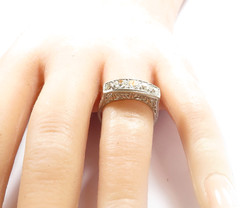 Antique Art Deco Diamond Engagement Ring Platinum Size 7 UK-N1/2 EGL USA 1.05CT