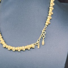 Rare Monet Gold Plated Choker Statement Necklace 16″ 1940s-1950’s Retro Spike