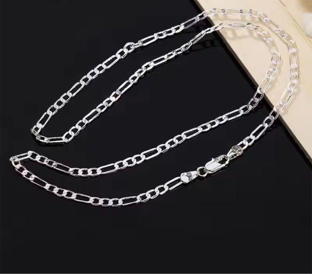 Vintage Silver Necklace with 18K Plating, WaterResistant, Used Not Specified