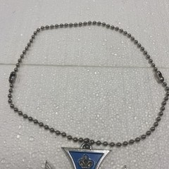 Vintage 1960s-70s Iron Cross Pendant 1914 Replica With Chain Made In Japan