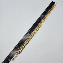 VTG Monet Statement Chain Necklace Gold Tone Curb Link Bold Classy 19″