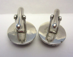 VTG Mens SWANK Warrior Roman Soldier Cufflinks -Tie Tack Set Silver Tone & Black