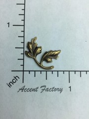 32803 – 3 Pc Brass Oxidized Double Leaf Jewelry Finding