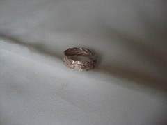 VINTAGE 1970-80s WEAVED SILVER BAND STERLING SILVER 925 SZ 7.5