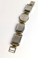 Vintage Steam Punk Wrist Watch Bracelet Unique Men’s Wrist Watches 7.75″ Long