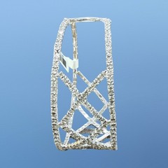 NWT ICING Claire’s SILVER Tone RHINESTONE FASHION STRETCH BRACELET 1 Sz Fits All