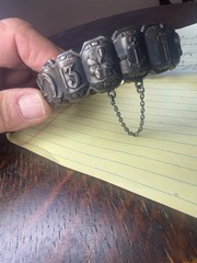 Vintage David Andersen Norway Sterling Silver Saga Hinged Bracelet