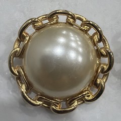 Vintage Classic Paolo Clip On Gold Tone Faux Pearl Earrings 2 Pair