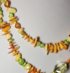 Vintage Tropical Colorful 36in Necklace