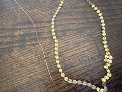 Vintage Gold Tone Costume Jewelry Lot Necklaces Bracelets religious 8 Piece