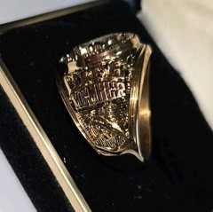 North American Hunting Club 14k Gold Over Sterling Silver Diamond Ring Sz 11.25