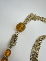 VTG JOHN EDWARD PSYCHIC MEDIUM CHAKRAS NECKLACE PENDANT Gold Tone Estate Read