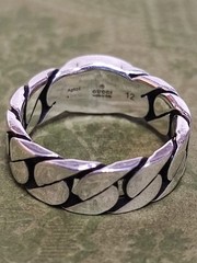 GUCCI Interlocking G Enamel Ring 12 No.