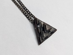 Triangle Pendant Necklace Geometric Pyramid Hipster Chain Charm Triangles Stack