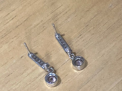 Vintage Chuck Clemency Earrings Tanzanite Sterling Silver Drop/Dangle 925 STS
