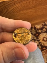 Vintage Micro Mosaic Floral Brooch made in Italy