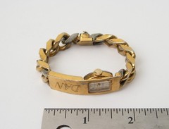 Vintage 1960s ID BRACELET w/ Belfont Watch Combo ~ Works! ~ Swank?