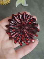Vintage Brooch Pin Lot Of 10 Mixed Materials Unique