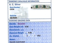 Vintage French 0.55 Ct Emerald and 0.80 Ct Diamond 18k Yellow Gold Ring 1980s