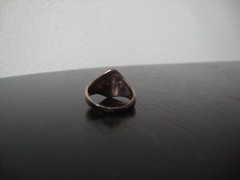 VINTAGE 1970-80s EMBOSSED RING STERLING SILVER STAMPED 925 SZ 5.5