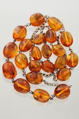 ANTIQUE Vintage Genuine INSECTS Beads BALTIC AMBER Chain Necklace 71g 260312-2