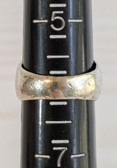 Vintage JMS Abalone Inlay Ring Size 6, Please Read The Description