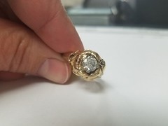 Antique 0.80ct Diamond Rose Motiff Ring
