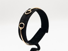 $5860 HERMES Signed HORSE BIT 18k Rose Gold Bangle Bracelet RARE