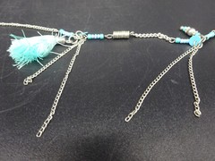 Lane Southwestern 30 in. Necklace Silver Tone Faux Turquoise Vintage