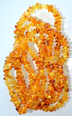 ✅135 cm=46gr RUSSIAN SOVIET BALTIC AMBER BEAD NECKLACE 琥珀 BRACELET STONE PENDANT