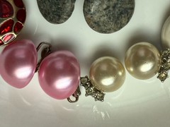Lot of Vintage Costume Clip-on Earrings 13 Sets Very Good/Excellent