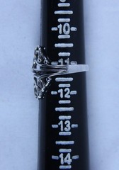 Vintage Filigree Openwork Scroll Ring Size 11.25 925 Sterling Silver Vine Design