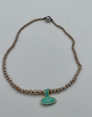 Vintage Du Barry JAPAN Simulated Pearl necklace with Original Tag Cocktail Style