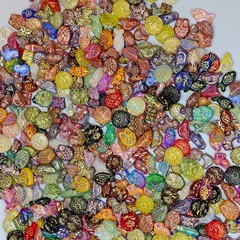 1.7oz Vintage Now Bulk Jewelry bead Lot ALL Brand New Untested 200+Mix and Match